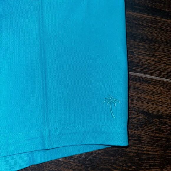 🆕 MARGARITAVILLE Bermuda turquoise stretch twill cotton shorts size 8 NWOT - Picture 10 of 13